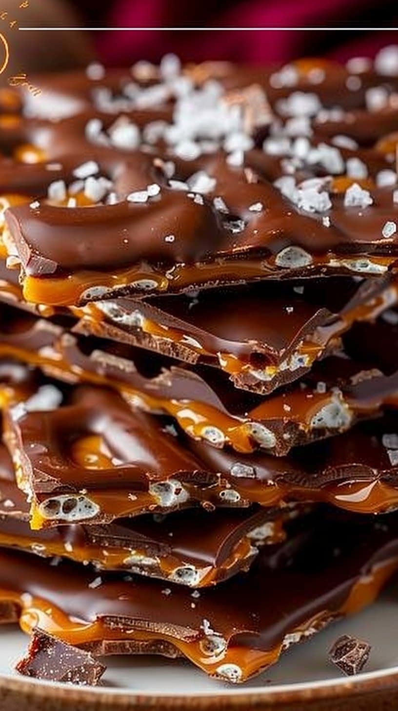 The Best Salted Caramel Pretzel Bark