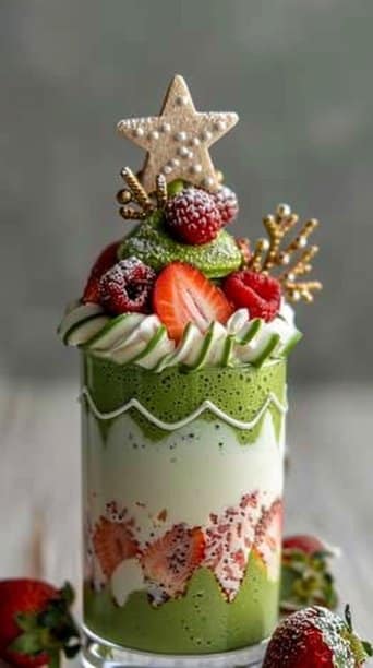 Healthy Christmas Tree Smoothie