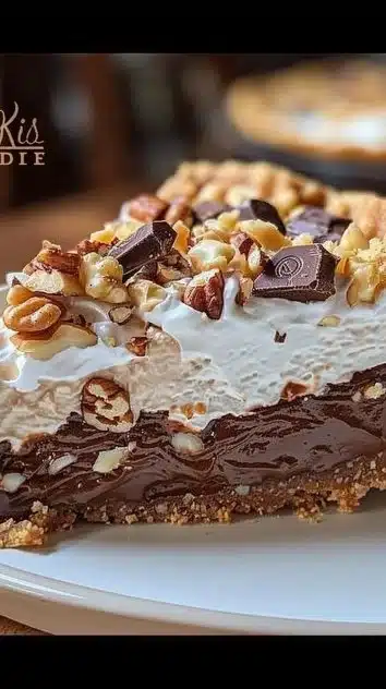 Delicious Texas Trash Pie - a no-bake dessert for chocolate lovers