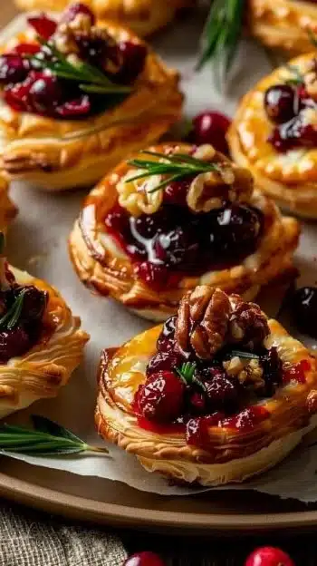 Turkey Cranberry Sliders served on a platter with fresh ingredients