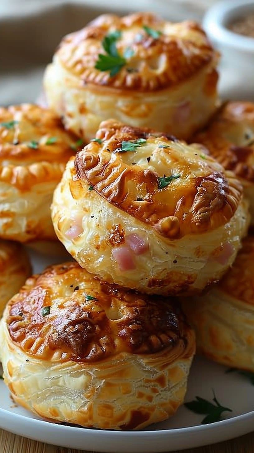 Melt-in-Your-Mouth Beef Ham Puffs: Savory, Golden & Addictive!