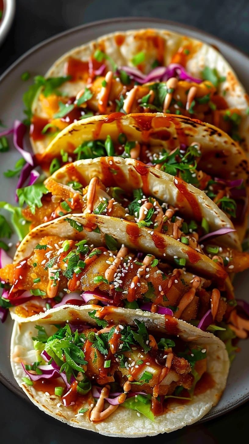 Crispy Chicken Wonton Tacos