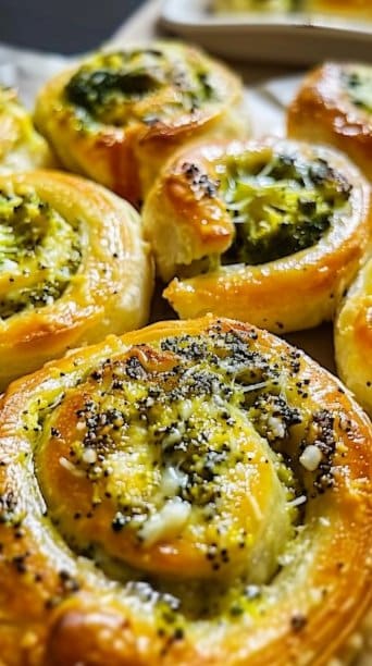 Garlic Butter Broccoli Rolls