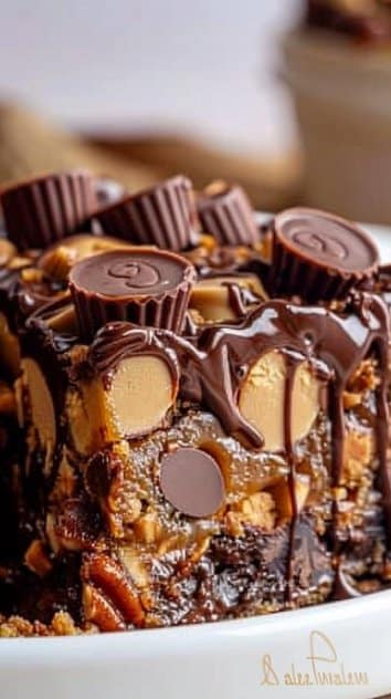 Peanut Butter Cup Dump Cake Delight Recipe