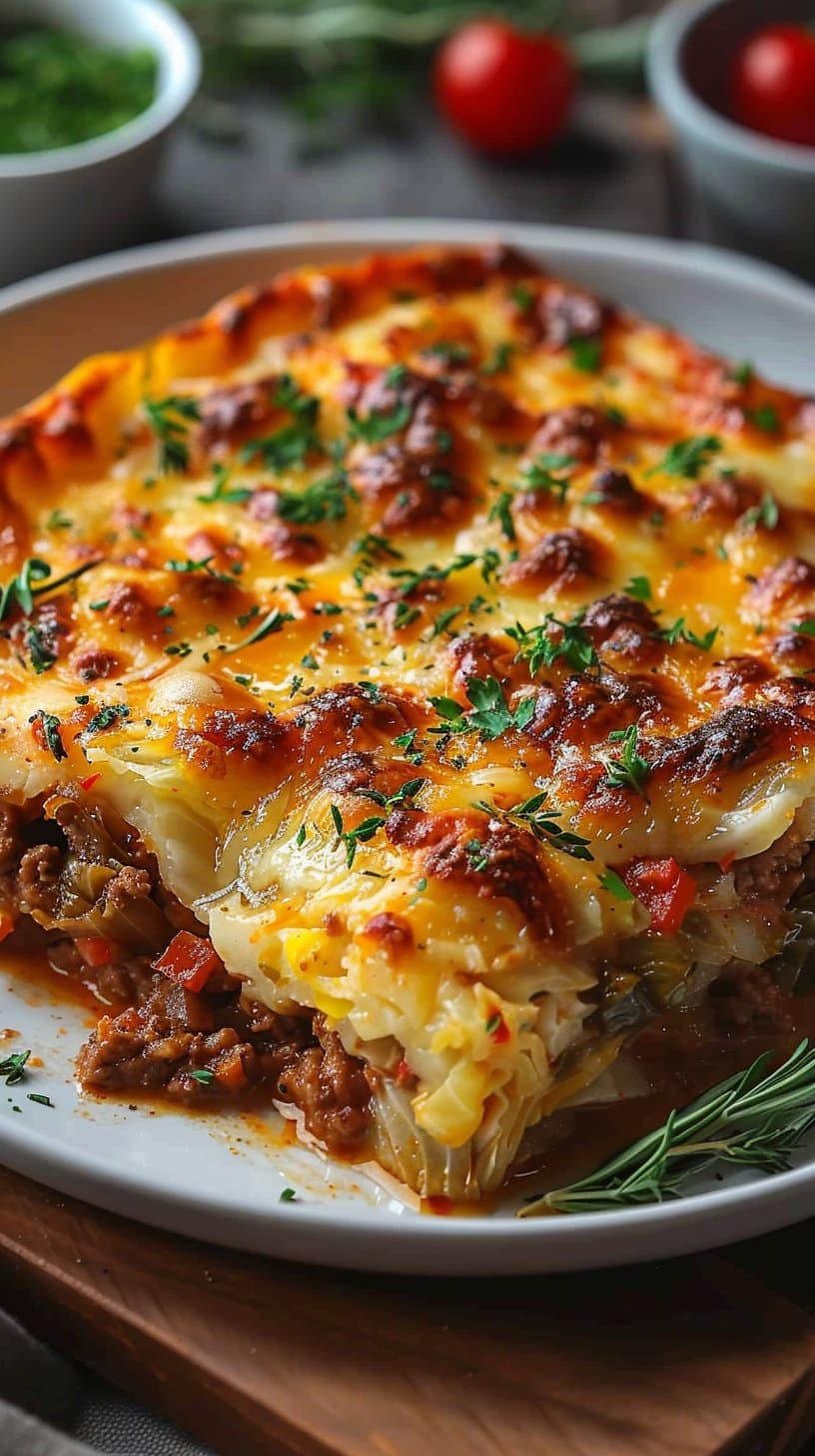 Low Carb Unstuffed Cabbage Casserole