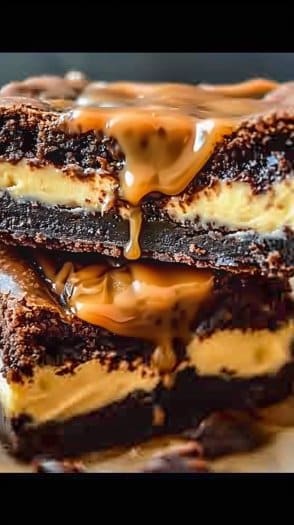 Milky Way Caramel Cheesecake Brownies