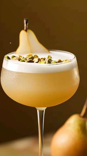 Pear and Cardamom Vodka Sour