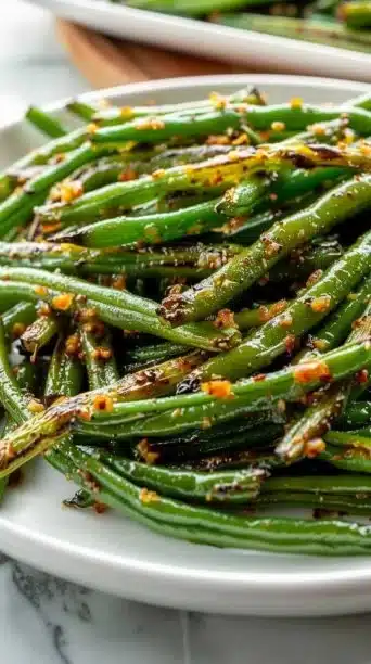 Air Fryer Garlic Green Beans