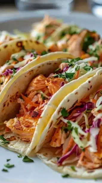 Air Fryer Salmon Tacos
