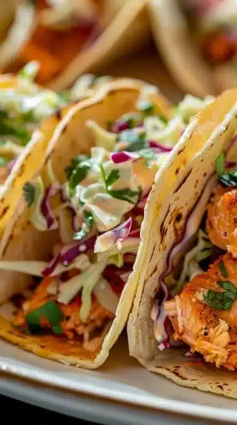 Air Fryer Salmon Tacos
