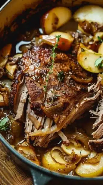 Apple Cider Braised Pork Shoulder