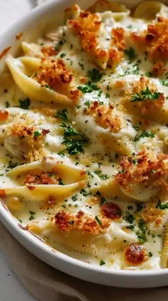 Baked Chicken Alfredo Stuffed Shells: The Cheesy, Comforting Dinner Everyone Craves