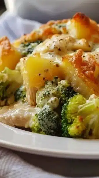 Baked Potato Chicken and Broccoli Casserole