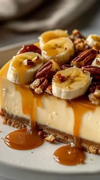 Banana Caramel Cheesecake