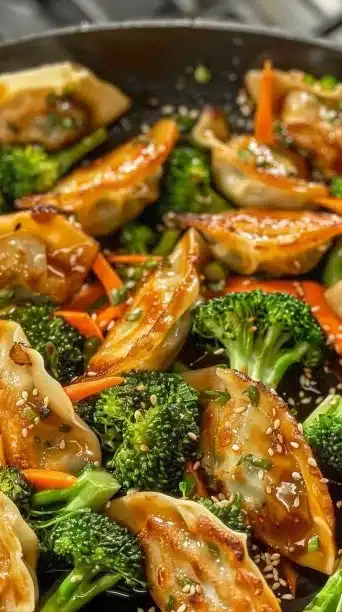 Beef Potsticker Stir Fry