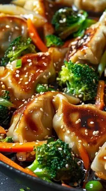 Beef Potsticker Stir Fry