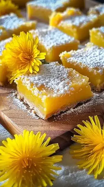 Best Way to Make Homemade Dandelion Lemon Bars