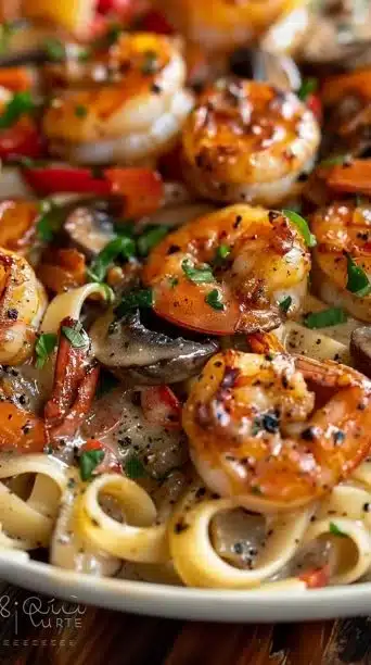 Blackened Shrimp Stroganoff