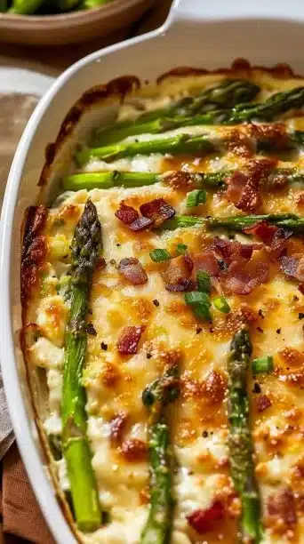 Cheesy Asparagus Casserole Keto Recipe