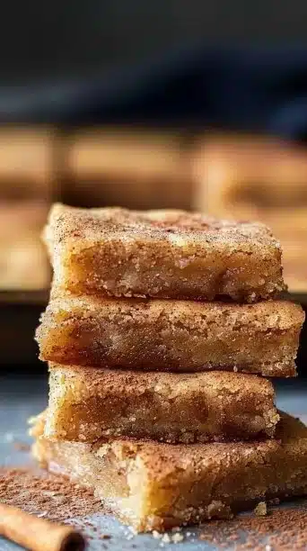 Chewy Snickerdoodle Cookie Bars