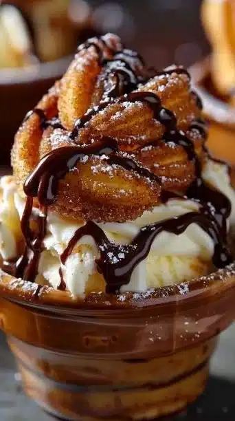Churro Ice Cream Bowls