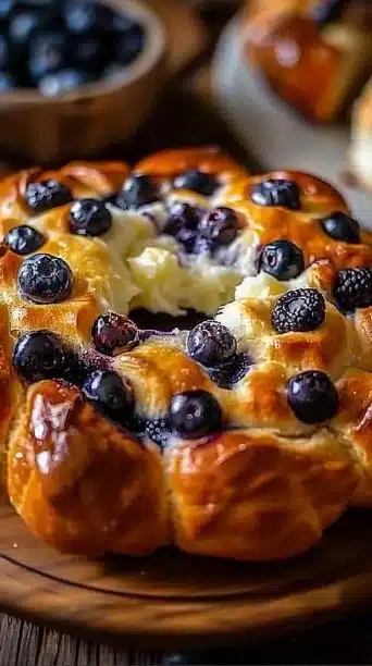 Cottage Cheese Blueberry Cloud Bread