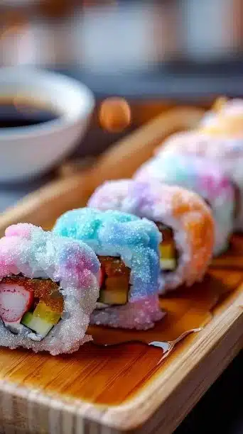 Cotton Candy Sushi