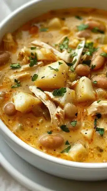 Cozy White Cheddar Apple Chicken Chili: Pure Comfort Food!