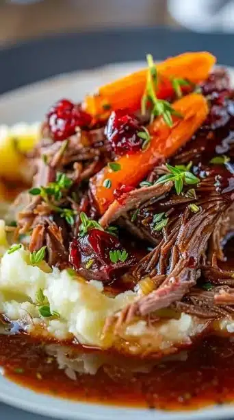 Cranberry Balsamic Roast Beef