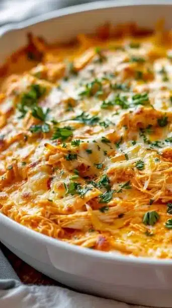 Creamy Buffalo Chicken Casserole