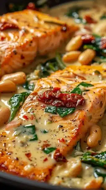 Creamy One-Pan Salmon with Beans: A Protein-Packed Comfort Dinner