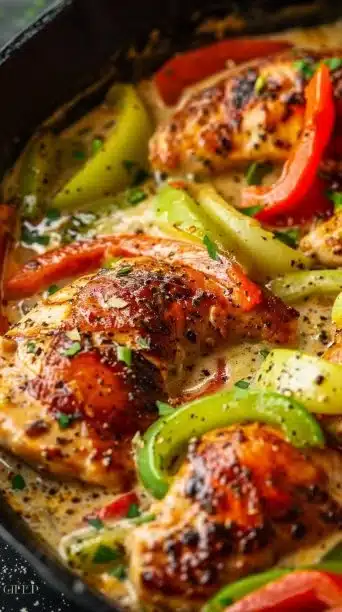 Creamy Pepperoncini Chicken Skillet: A Zesty and Comforting One-Pan Dinner That Wins Every Time