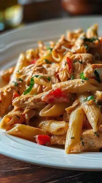Crock Pot Creamy Cajun Chicken Pasta