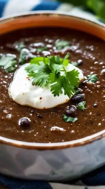 Crockpot Black Bean Soup