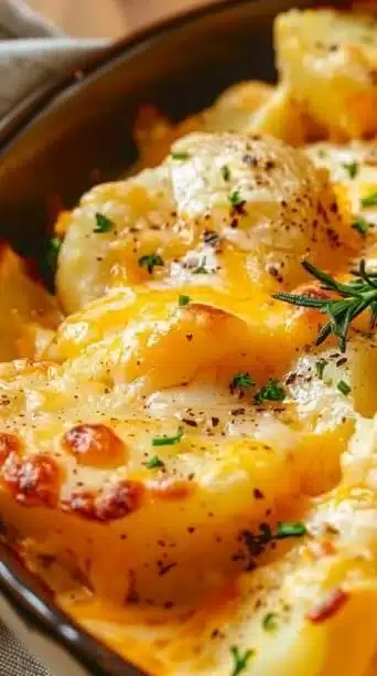 Crockpot Cheesy Ranch Potatoes