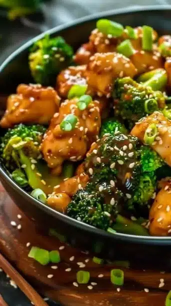 Crockpot Chicken and Broccoli dish served in a bowl