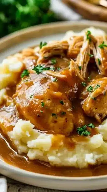 Crockpot Chicken and Gravy