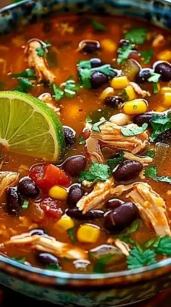 Crockpot Chicken Enchilada Soup