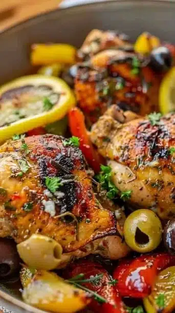 Crockpot Greek Chicken and Veggies