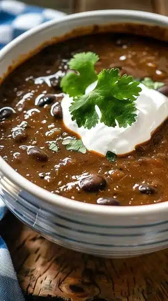 Crockpot High Protein Black Bean Soup