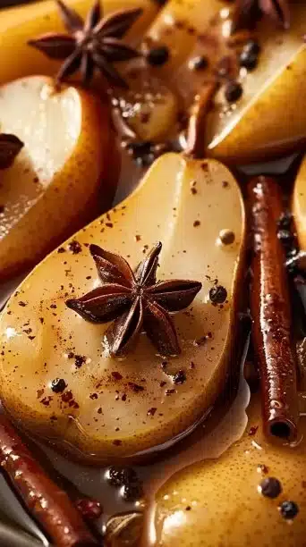 Crockpot Spiced Pear & Vanilla Compote