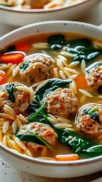 Crockpot Turkey Meatball Soup