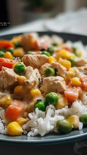 Crustless Chicken Pot Pie