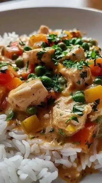 Crustless Chicken Pot Pie