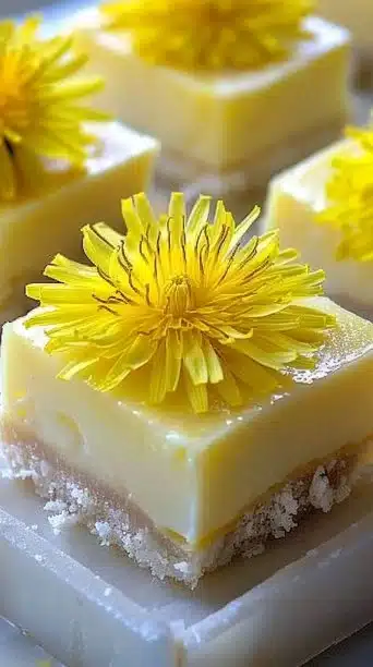 Dandelion Lemon Bars