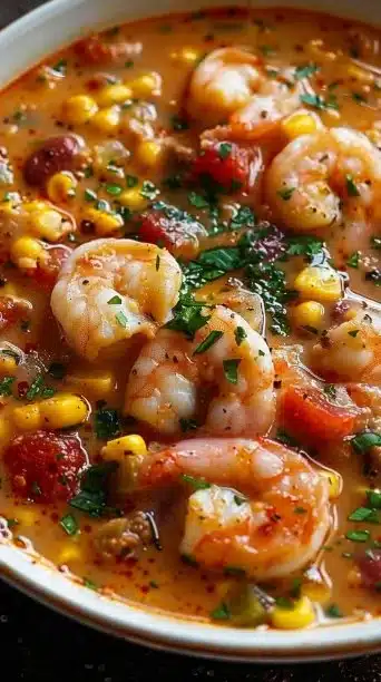 Easy Creamy Seafood and Shrimp Chili