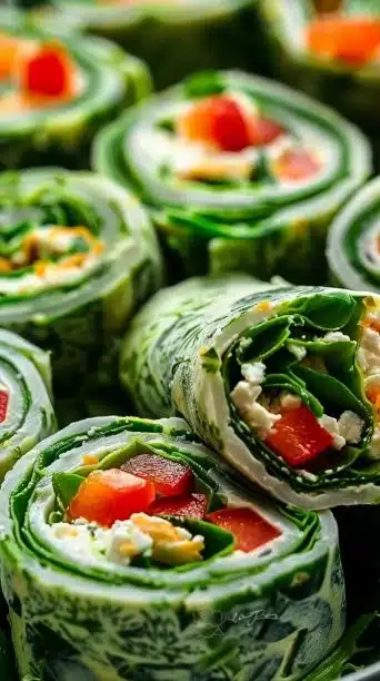 Gluten Free Cottage Cheese Wrap Pinwheels