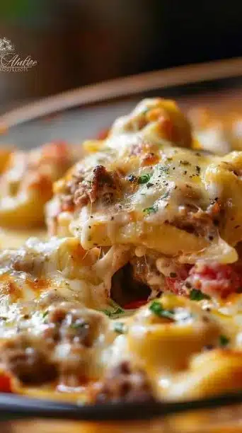 Golden Cheese Steak Tortellini Casserole: A Melty, Cheesy Dream for Dinner Lovers