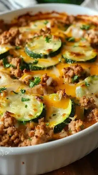 Ground Turkey Zucchini Casserole Healthy Comfort Food