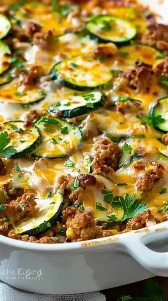Ground Turkey Zucchini Casserole Healthy Comfort Food